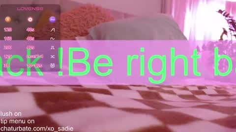 Snapshot of xo_sadie chatting on June 17, 2026, 6:49 am Xo Sadie online show from June 17, 2026, 6:49 am