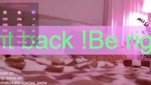 Snapshot of xo_sadie chatting on June 23, 2026, 7:17 am Xo Sadie online show from June 23, 2026, 7:17 am