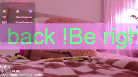 Snapshot of xo_sadie chatting on June 29, 2026, 8:20 am Xo Sadie online show from June 29, 2026, 8:20 am