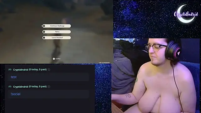 Snapshot of CryptidIndrid chatting on December 20, 2024, 9:39 pm CryptidIndrid online show from December 20, 2024, 9:39 pm