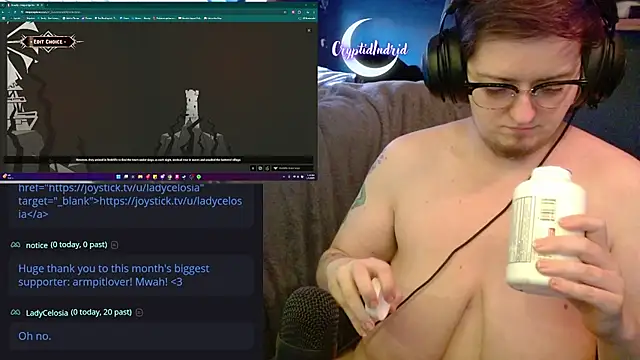 Snapshot of CryptidIndrid chatting on January 1, 2025, 10:24 pm CryptidIndrid online show from January 1, 2025, 10:24 pm