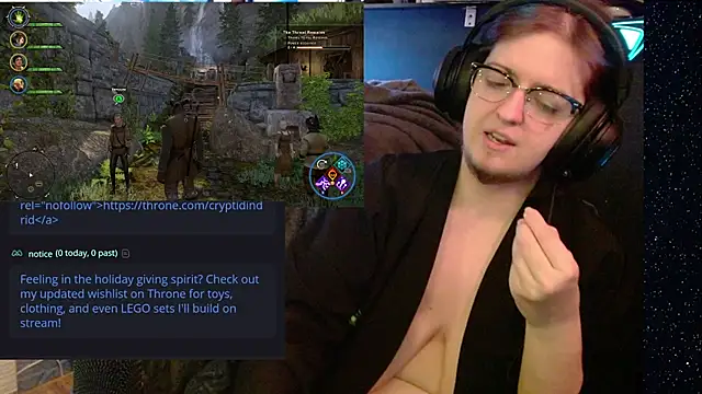 Snapshot of CryptidIndrid chatting on January 3, 2025, 8:54 pm CryptidIndrid online show from January 3, 2025, 8:54 pm
