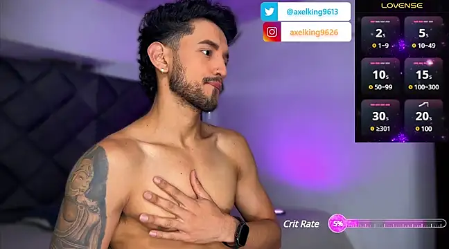 AxelKing1326 online show from January 3, 2025, 10:29 pm