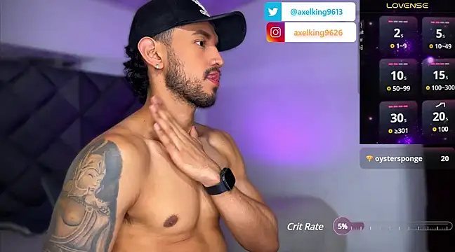 AxelKing1326 online show from January 5, 2025, 12:52 am