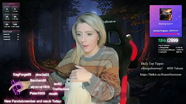 Lisaonthemoon online show from February 13, 2025, 1:19 am