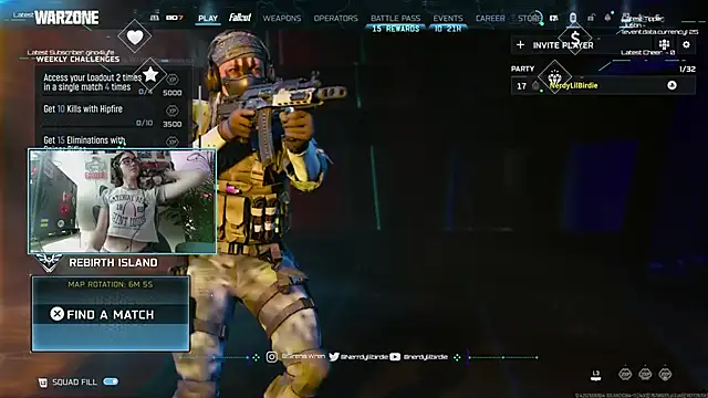 Nerdylilbirdie online show from January 9, 2026, 8:54 pm