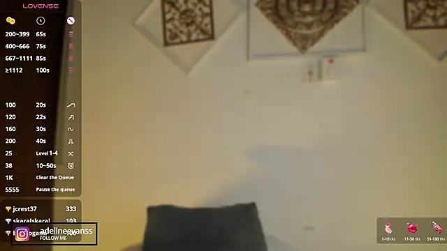 AdelineEvanss online show from February 11, 2025, 8:48 am