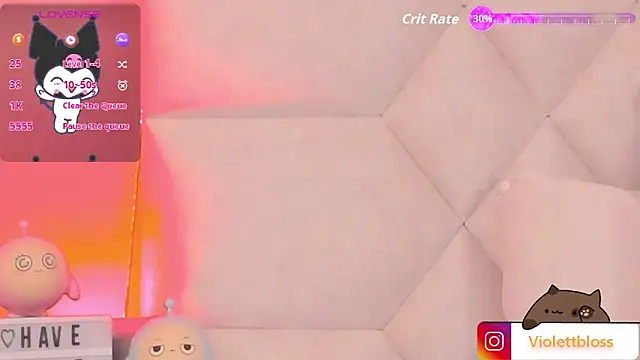 Snapshot of Violettbloss chatting on October 16, 2025, 3:18 am Violettbloss online show from October 16, 2025, 3:18 am
