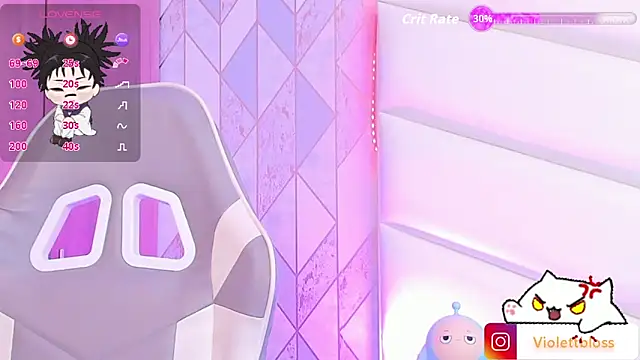 Violettbloss online show from February 22, 2026, 3:07 am