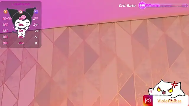 Violettbloss online show from February 25, 2026, 3:38 am