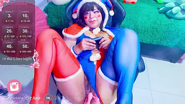 MilkyXSakura online show from January 5, 2025, 5:41 am