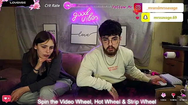 Snapshot of MrAndMrsSavage chatting on January 26, 2025, 11:29 pm MrAndMrsSavage online show from January 26, 2025, 11:29 pm