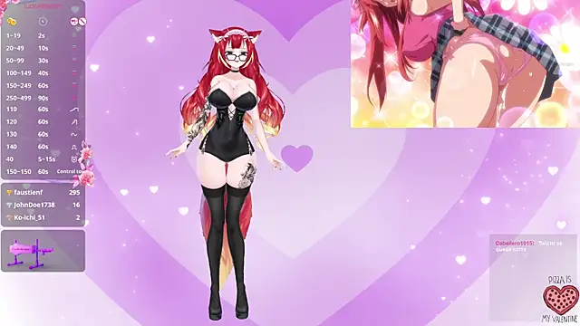 LewdKira VT online show from February 14, 2025, 9:56 am