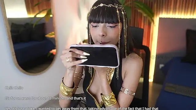 ZaraLuuv online show from October 27, 2025, 4:22 pm