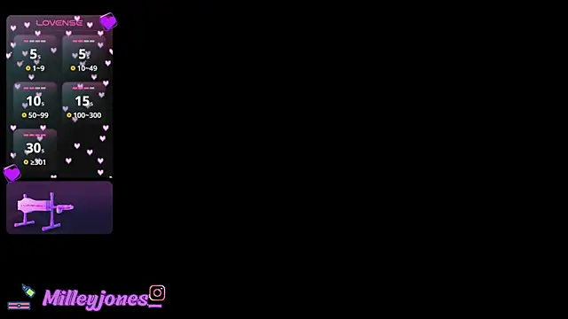 Snapshot of MilleyJones chatting on July 16, 2026, 11:05 am MilleyJones online show from July 16, 2026, 11:05 am