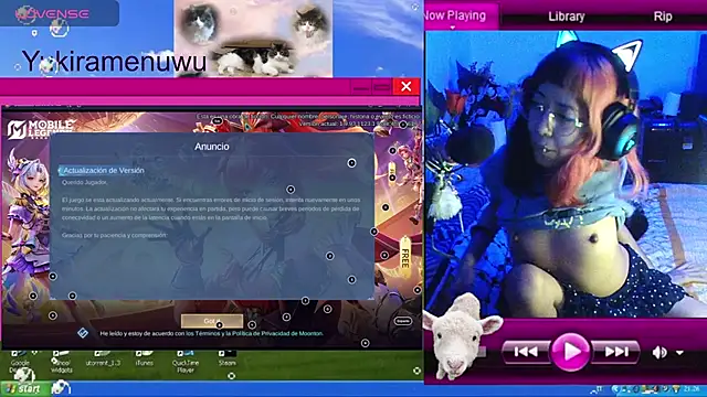 Snapshot of YukiRam chatting on November 27, 2025, 2:02 am YukiRam online show from November 27, 2025, 2:02 am