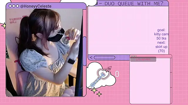 Snapshot of HoneyyCeleste chatting on July 27, 2026, 6:15 pm HoneyyCeleste online show from July 27, 2026, 6:15 pm