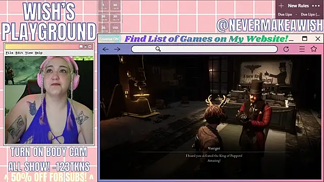 nevermakeawish online show from April 10, 2026, 5:45 am