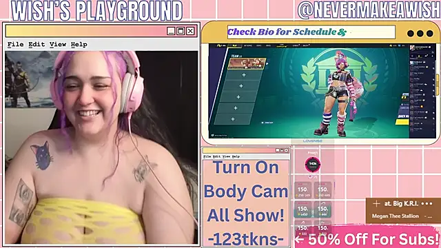 nevermakeawish online show from April 19, 2026, 10:36 am