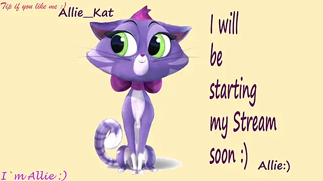 Snapshot of Allie_Kat chatting on June 14, 2026, 1:13 pm Allie Kat online show from June 14, 2026, 1:13 pm