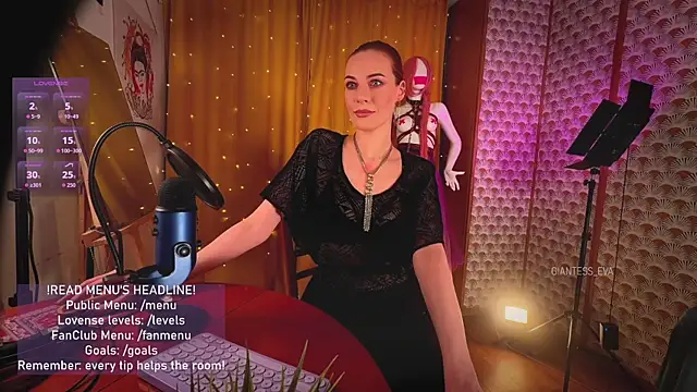 Giantess Eva online show from April 19, 2026, 4:50 pm