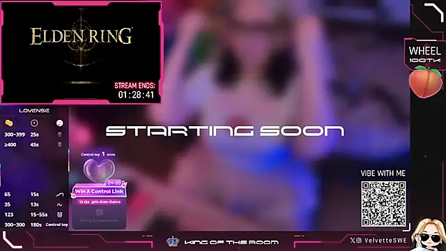 VelvetteSWE online show from May 5, 2026, 9:01 pm