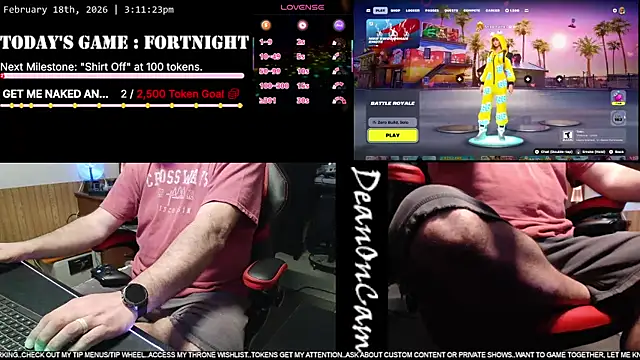 DeanonCam online show from February 18, 2026, 9:11 pm