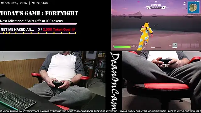 DeanonCam online show from March 8, 2026, 2:10 pm