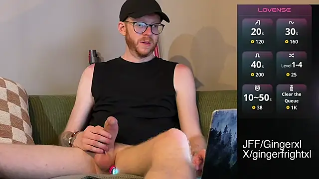 Snapshot of Gingerxl8 chatting on June 14, 2026, 1:47 am Gingerxl8 online show from June 14, 2026, 1:47 am