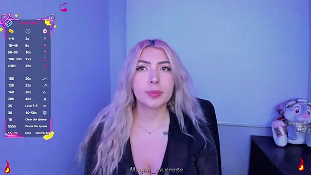 Megan sexrosse online show from April 6, 2026, 2:42 am