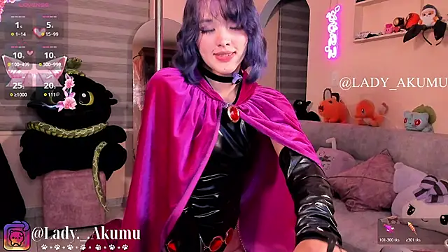 Snapshot of LadyAkumu chatting on July 2, 2026, 3:45 am LadyAkumu online show from July 2, 2026, 3:45 am