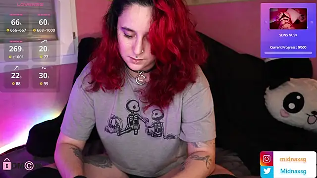 midnaxsg online show from January 9, 2025, 6:57 pm