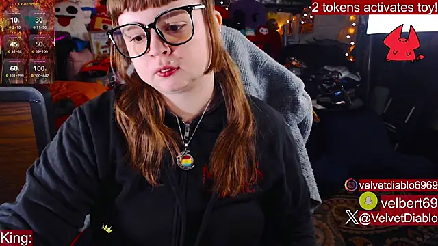 VelvetDiablo online show from November 26, 2025, 12:55 am