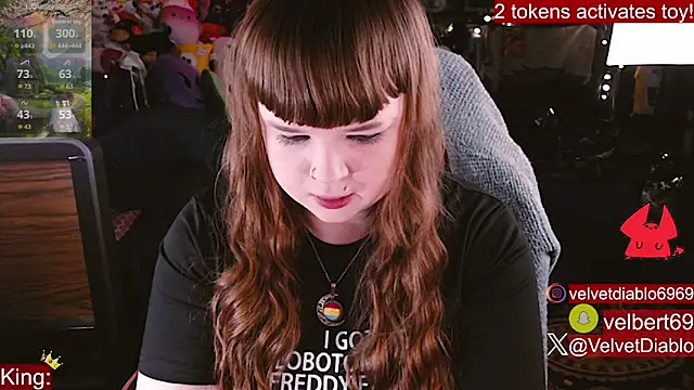 VelvetDiablo online show from March 23, 2026, 11:53 pm