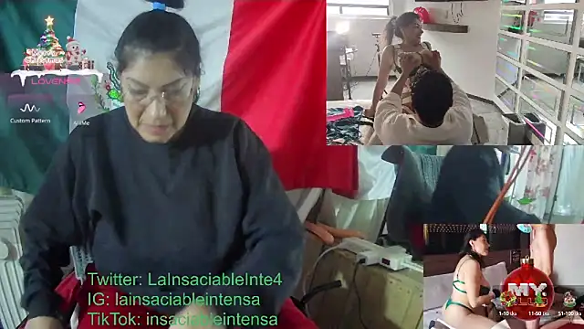 Snapshot of LaInsaciableIntensa chatting on January 20, 2025, 10:15 pm LaInsaciableIntensa online show from January 20, 2025, 10:15 pm
