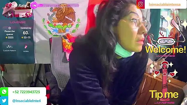 Snapshot of LaInsaciableIntensa chatting on February 20, 2025, 1:40 pm LaInsaciableIntensa online show from February 20, 2025, 1:40 pm