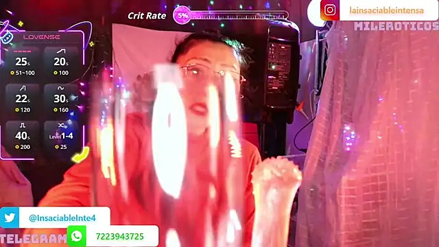 LaInsaciableIntensa online show from March 12, 2026, 2:18 am