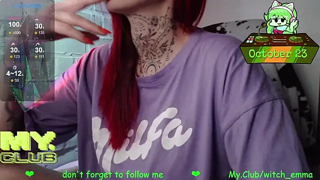 Snapshot of Witch_Emma chatting on October 23, 2025, 4:45 am Witch Emma online show from October 23, 2025, 4:45 am