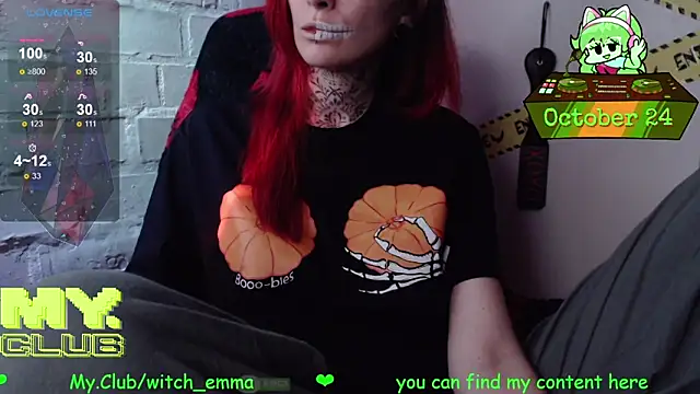 Snapshot of Witch_Emma chatting on October 24, 2025, 8:27 pm Witch Emma online show from October 24, 2025, 8:27 pm