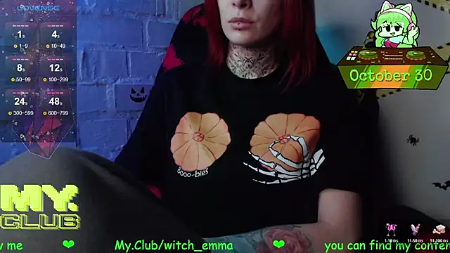 Snapshot of Witch_Emma chatting on October 30, 2025, 9:00 am Witch Emma online show from October 30, 2025, 9:00 am