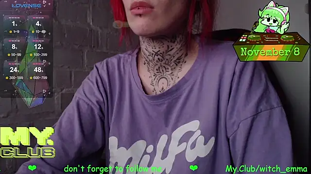 Snapshot of Witch_Emma chatting on November 8, 2025, 10:37 am Witch Emma online show from November 8, 2025, 10:37 am