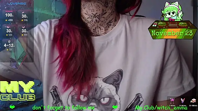 Snapshot of Witch_Emma chatting on November 23, 2025, 6:41 pm Witch Emma online show from November 23, 2025, 6:41 pm