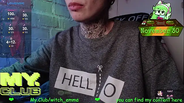 Snapshot of Witch_Emma chatting on November 30, 2025, 1:26 pm Witch Emma online show from November 30, 2025, 1:26 pm