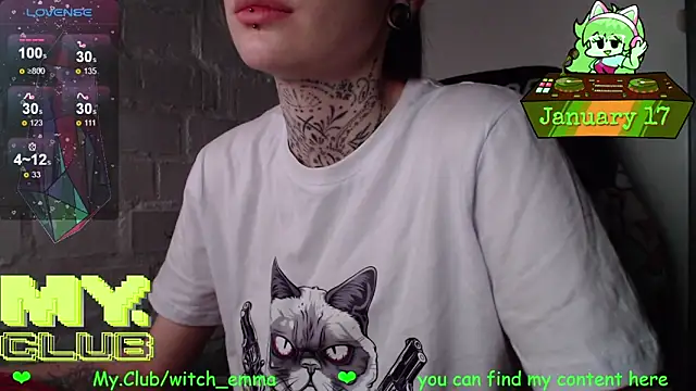 Snapshot of Witch_Emma chatting on January 17, 2026, 8:08 am Witch Emma online show from January 17, 2026, 8:08 am