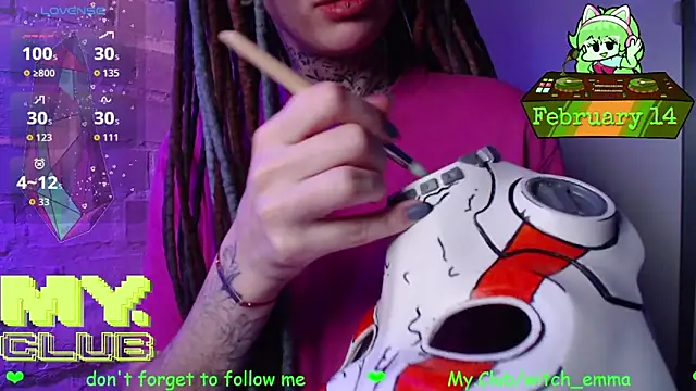 Snapshot of Witch_Emma chatting on February 14, 2026, 8:22 am Witch Emma online show from February 14, 2026, 8:22 am