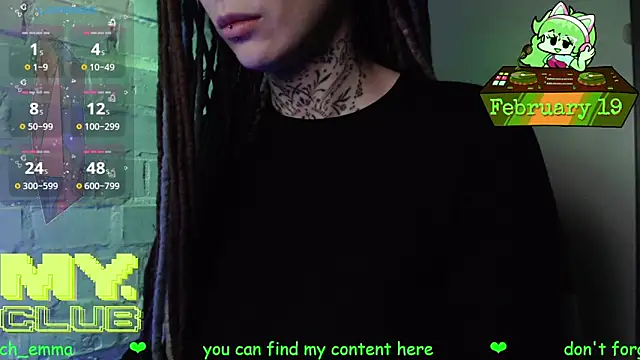 Snapshot of Witch_Emma chatting on February 19, 2026, 7:26 am Witch Emma online show from February 19, 2026, 7:26 am