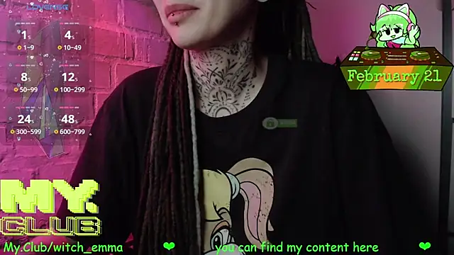 Snapshot of Witch_Emma chatting on February 21, 2026, 7:37 pm Witch Emma online show from February 21, 2026, 7:37 pm