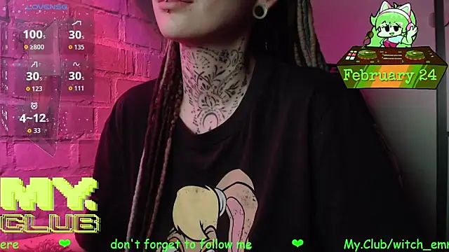 Snapshot of Witch_Emma chatting on February 24, 2026, 7:39 am Witch Emma online show from February 24, 2026, 7:39 am