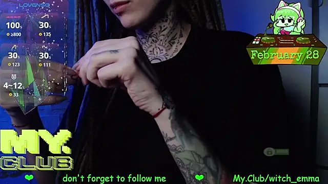 Snapshot of Witch_Emma chatting on February 28, 2026, 8:54 pm Witch Emma online show from February 28, 2026, 8:54 pm
