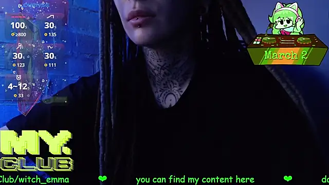 Snapshot of Witch_Emma chatting on March 2, 2026, 10:55 am Witch Emma online show from March 2, 2026, 10:55 am